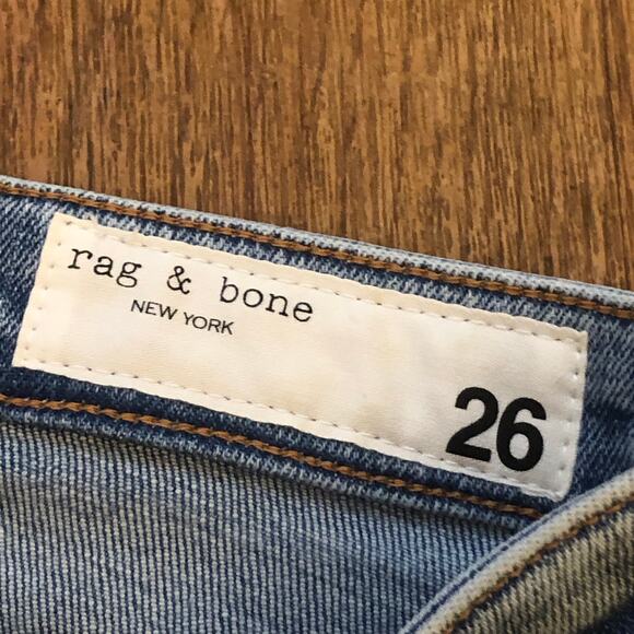 Rag & Bone Nina High Rise Ankle Skinny in Wells with Holes Size 26 - Picture 12 of 13